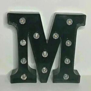 Wall Decor - Light up Letter “M” 9 inches x 9 inches